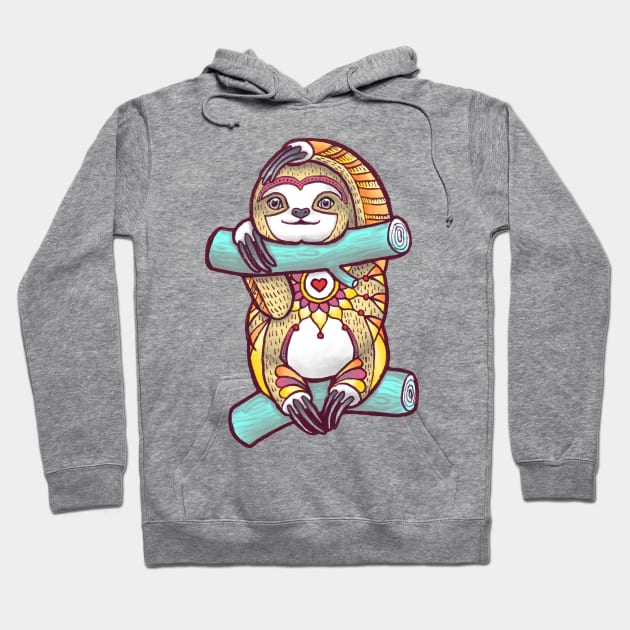 Mandala Sloth Hoodie by Theysaurus